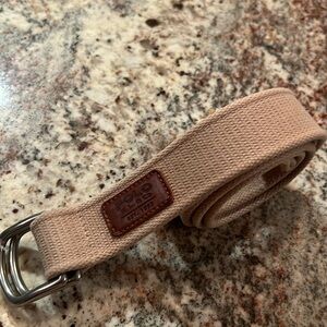 Vintage Polo Ralph Lauren & Co  ralph D-ring belt Cloth 45”L Without Buckle
